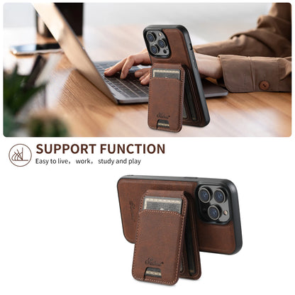 iPhone Magnetic Cover Leather Wallet Case
